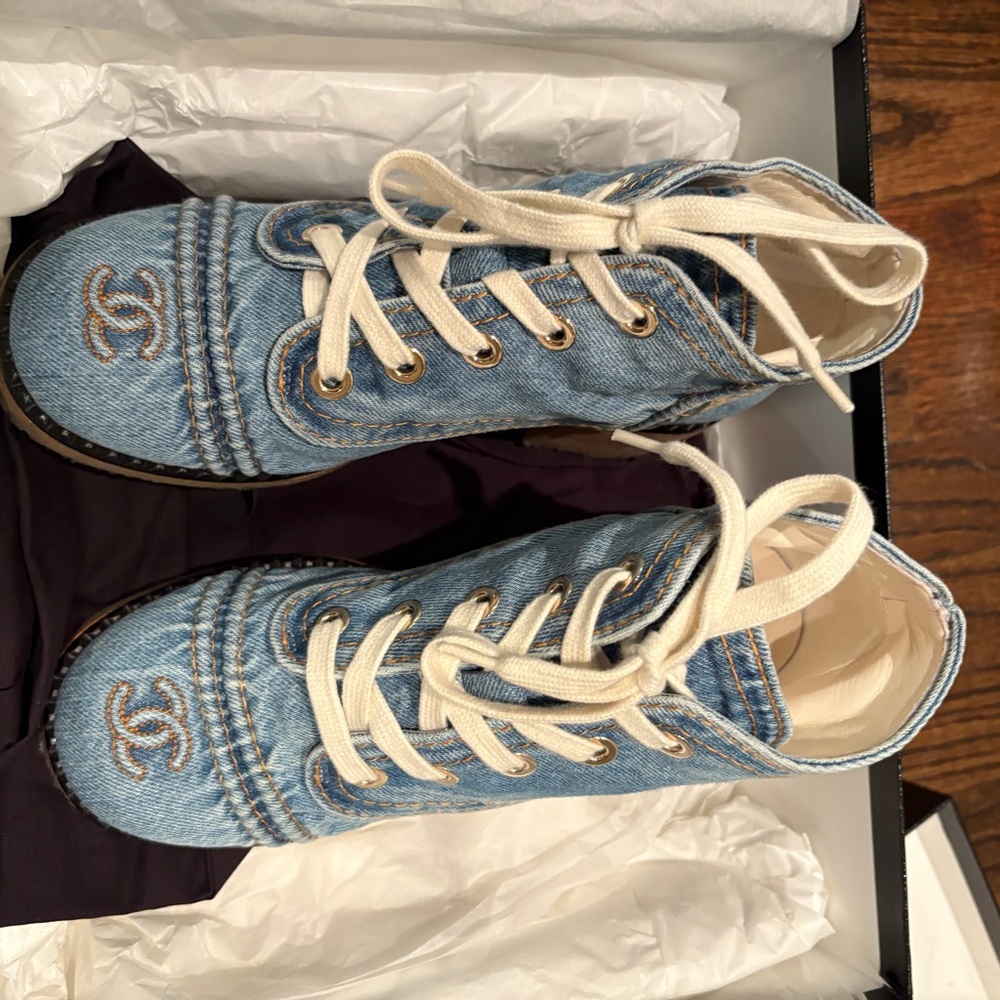 Chanel Denim Booties - Picture 3 of 12